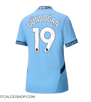 Manchester City Ilkay Gundogan #19 Prima Maglia Femmina 2024-25 Manica Corta